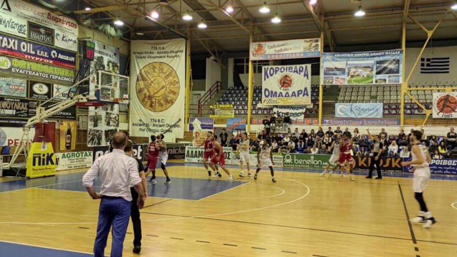Κόροιβος – Αίας Ευόσμου 90-72: Εύκολο απόγευμα στην Αμαλιάδα με τρίτη σερί νίκη