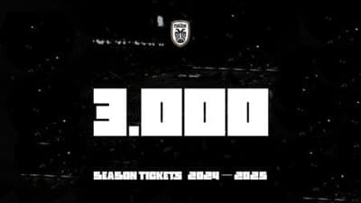 ΠΑΟΚ: Ξεπέρασαν τις 3000 ανανεώσεις διαρκείας στο ποδόσφαιρο