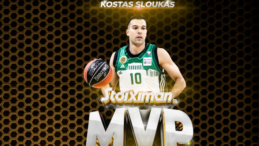 Ο Σλούκας είναι ο MVP της Basket League για πρώτη φορά στην καριέρα του