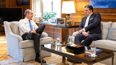 Συναντήθηκαν Μητσοτάκης και Μποντιρόγκα με φόντο το Final 4 της Αθήνας